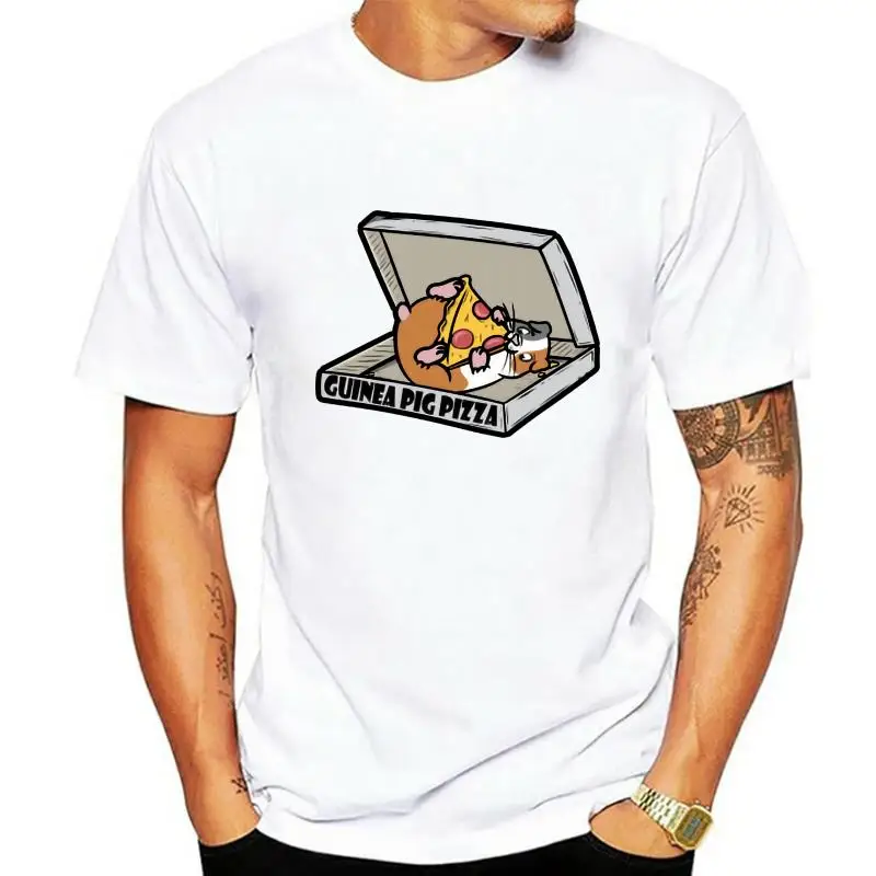 

Camiseta de conejillo de indias para hombre y mujer, camisa для любителей пиццы