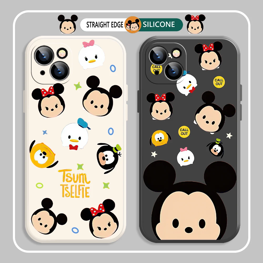 

Mickey Anime Disney Phone Case For iPhone 11 12 13 Pro MAX Mini 6 6S 7 8 Plus X XR XS SE 2020 Soft Silicone TPU Funda Back Cover