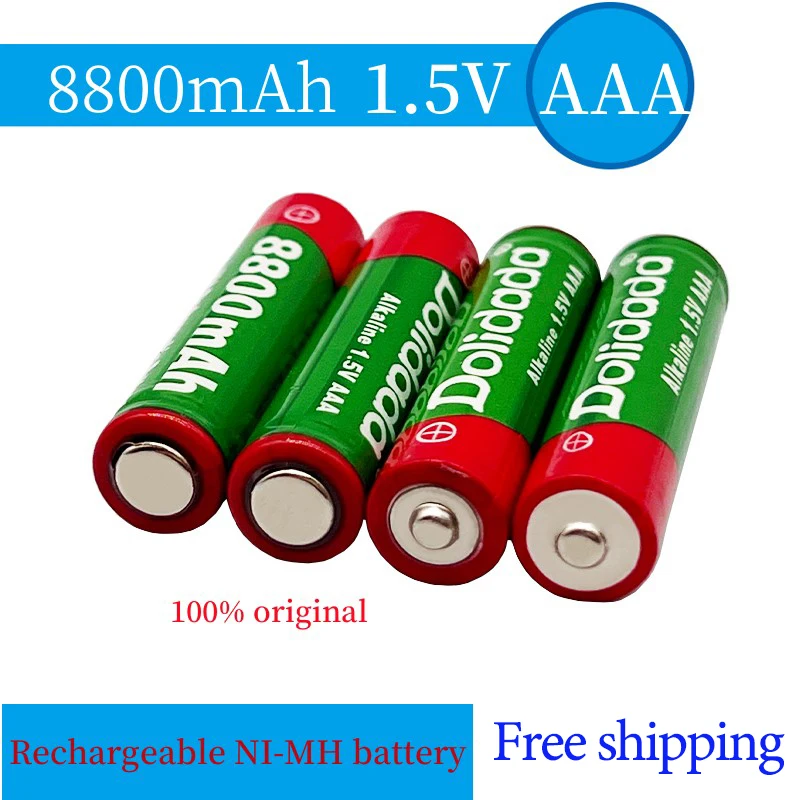 

Free Shipping Rechargeable Battery 2023NEW Hot Sales AAABattery 1.5V 8800MAH for Computer Clock Radio Video Game Digital Camera