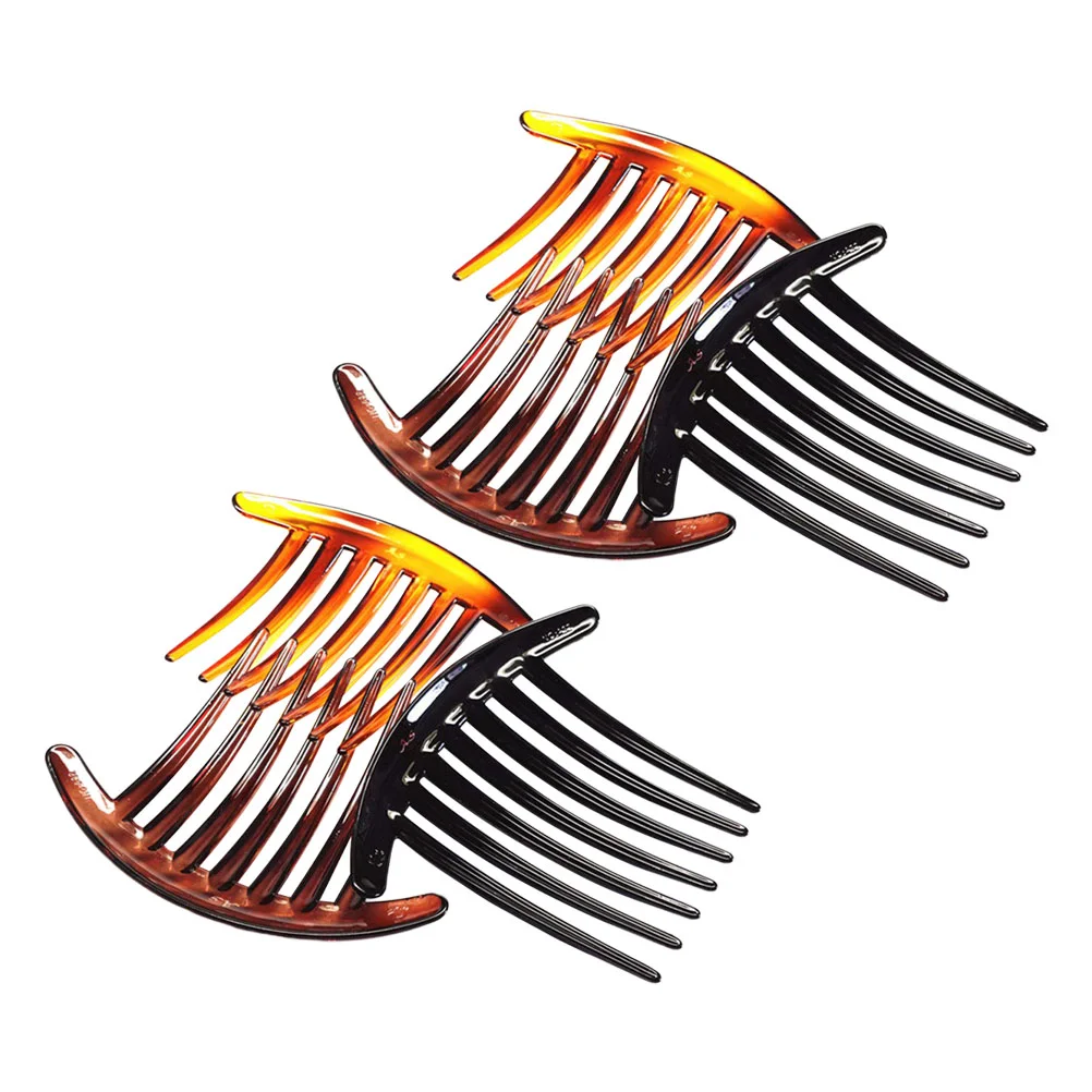 

6pcs Plastic Twists Combs Hair Clip Combs French Hair Side Combs for Girls Women