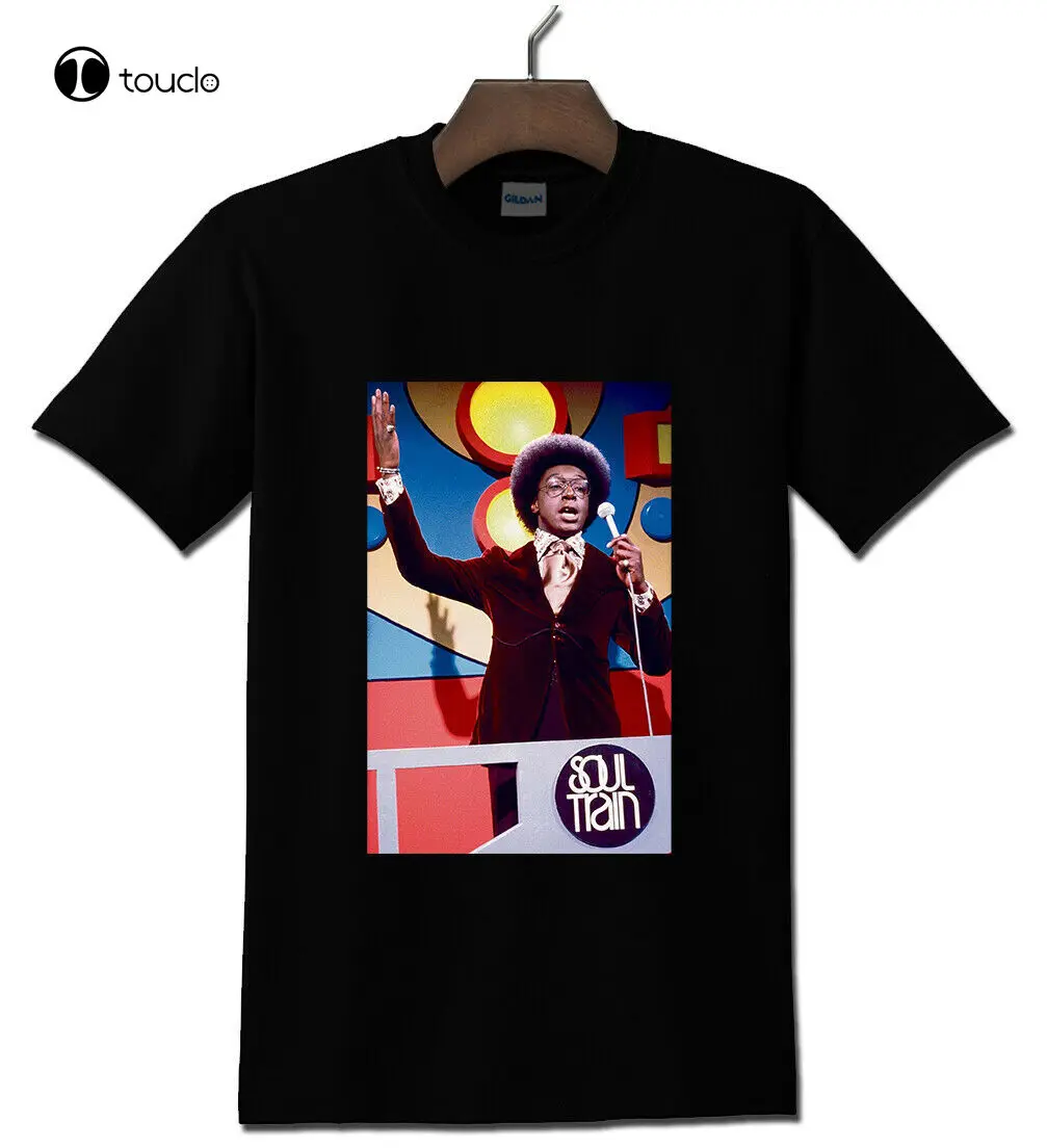 

Тренировочная черная футболка Don Cornelius Of Soul, футболка на заказ, Aldult, подростковая, унисекс, цифровая печать, модная, веселая, новая