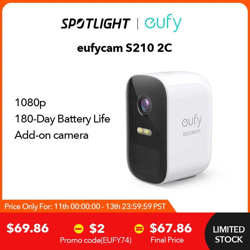 Eufy Security Eufycam 2C Protezione Di Sicurezza Domestica Wireless Durata Della Batteria Di 180 Giorni Compatibilità Homekit 1080P Hd Richiede Hombas