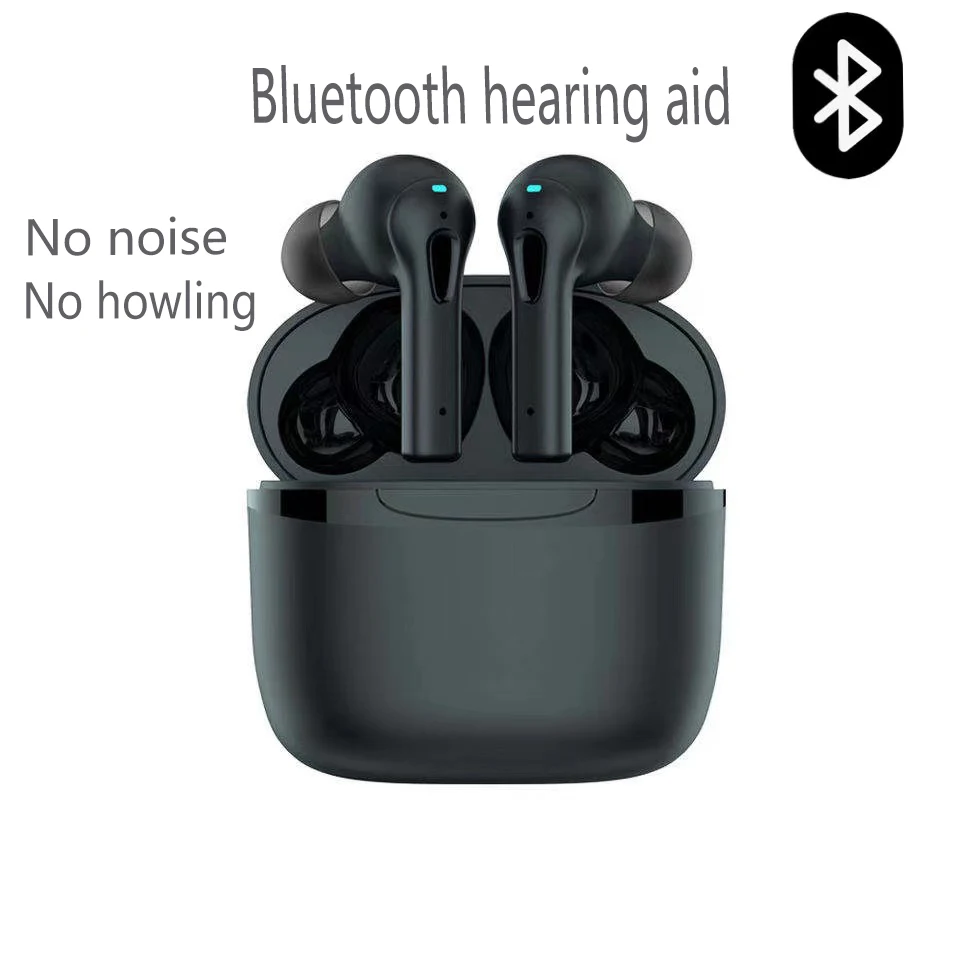 

Bluetooth-слуховой аппарат с шумоподавлением, беспроводной слуховой аппарат, цифровой слуховой аппарат для тяжелой потери слуха, качественный чистый усилитель звука