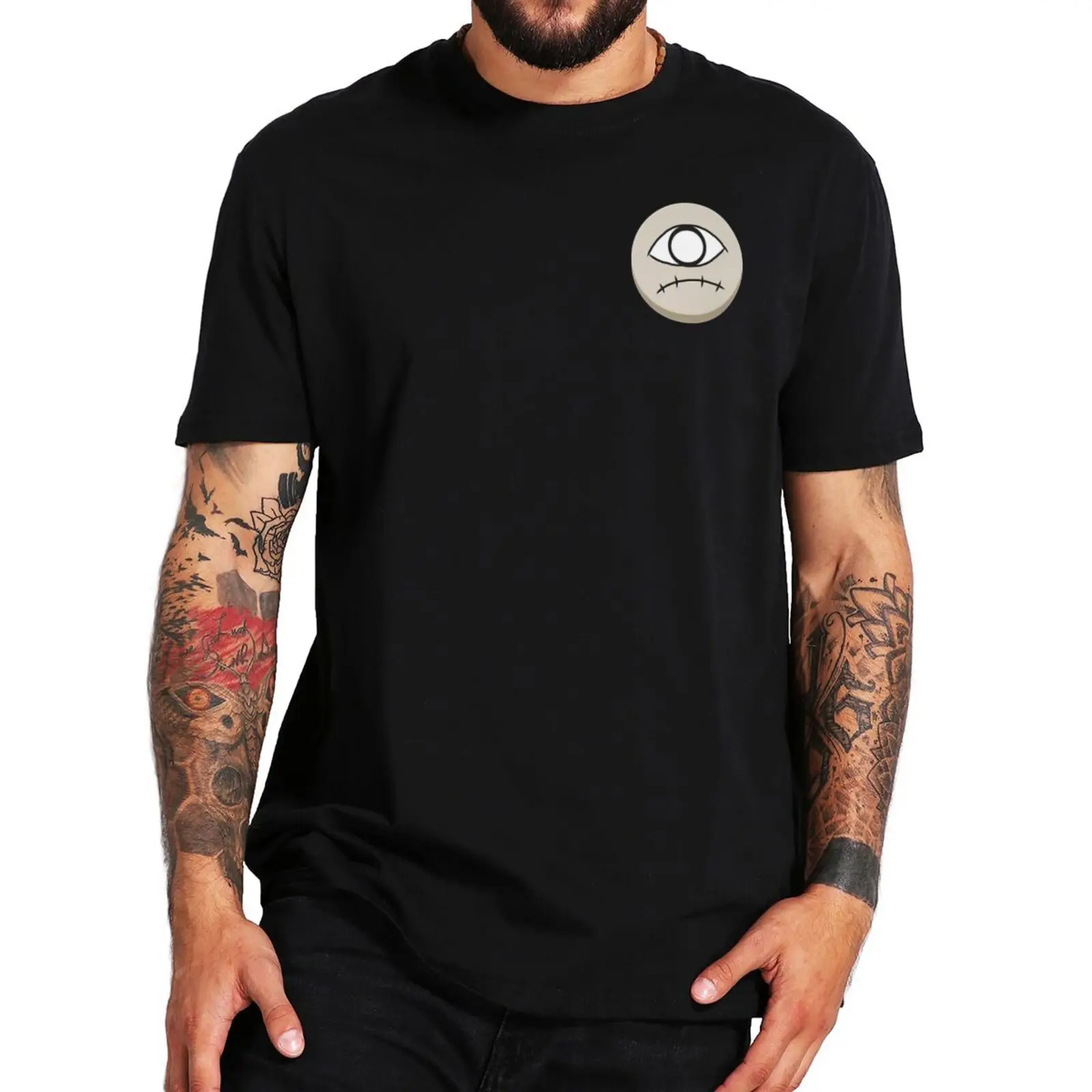 

Футболка из хлопка с изображением Мико мируко Чан, аниме «Инь-Янь глаз», для девушек, которые могут увидеть их, незаменимая футболка, Летняя ...