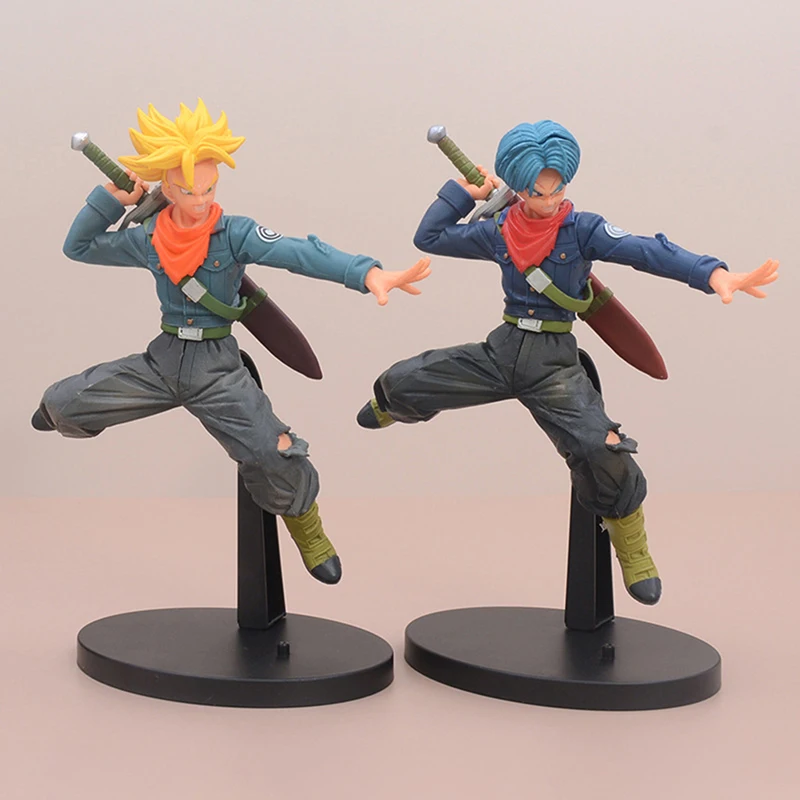 

18cm Anime Dragon Ball Z Action Figure Trunks Super Saiyan Future Battle Super Warrior Torankusu Figurine Collectible Model Toy