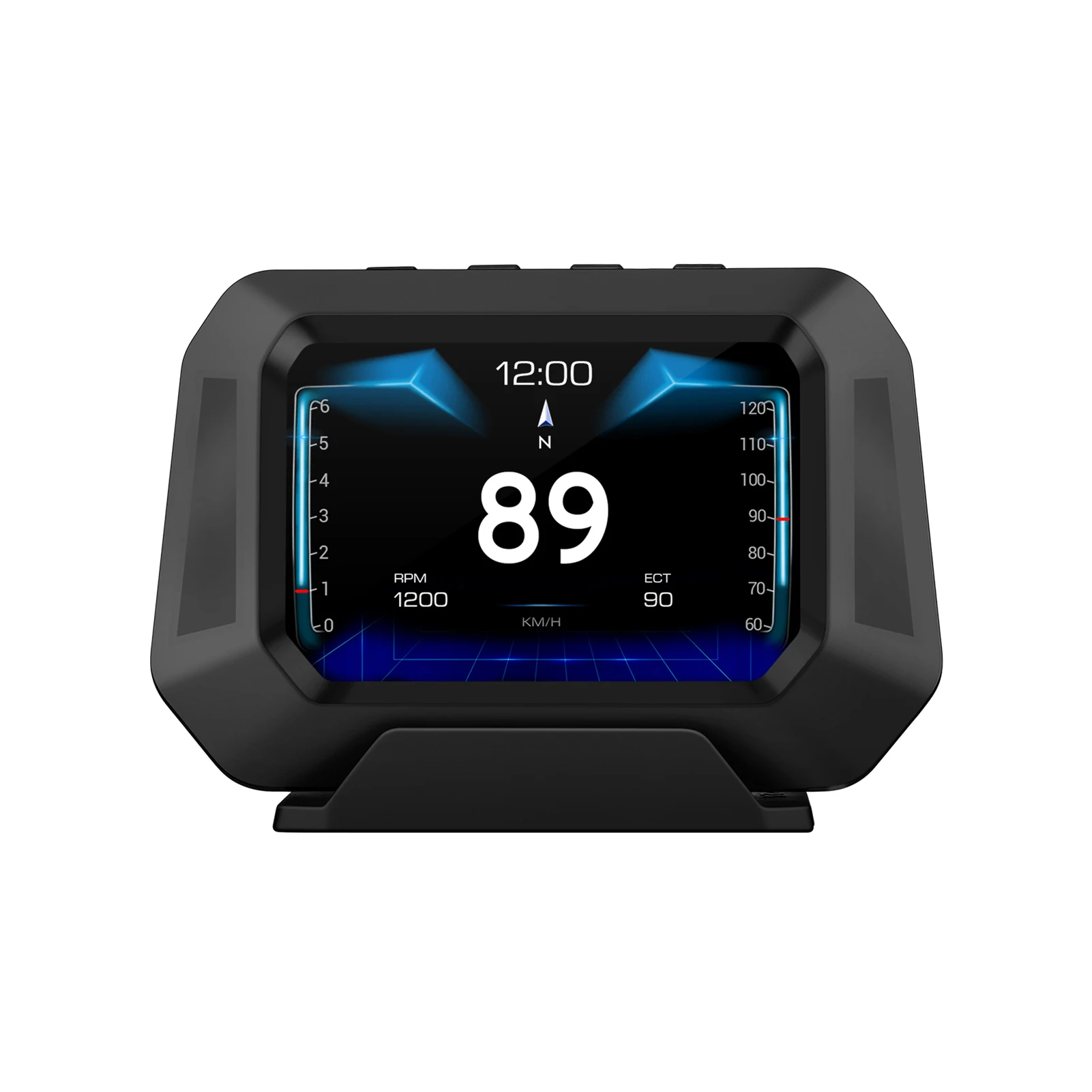 

Multi-Functions Trip Computer P21 Head Up Display Car Gauge OBDⅡ Diagnostic Slope Meter Speedometer Safe Driving Overspeed Alarm