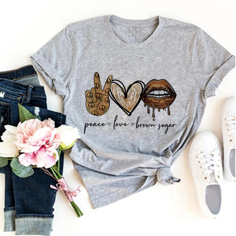 

Love Lips t-shirts women funny Y2K graphic t-shirts girl graphic comic clothing