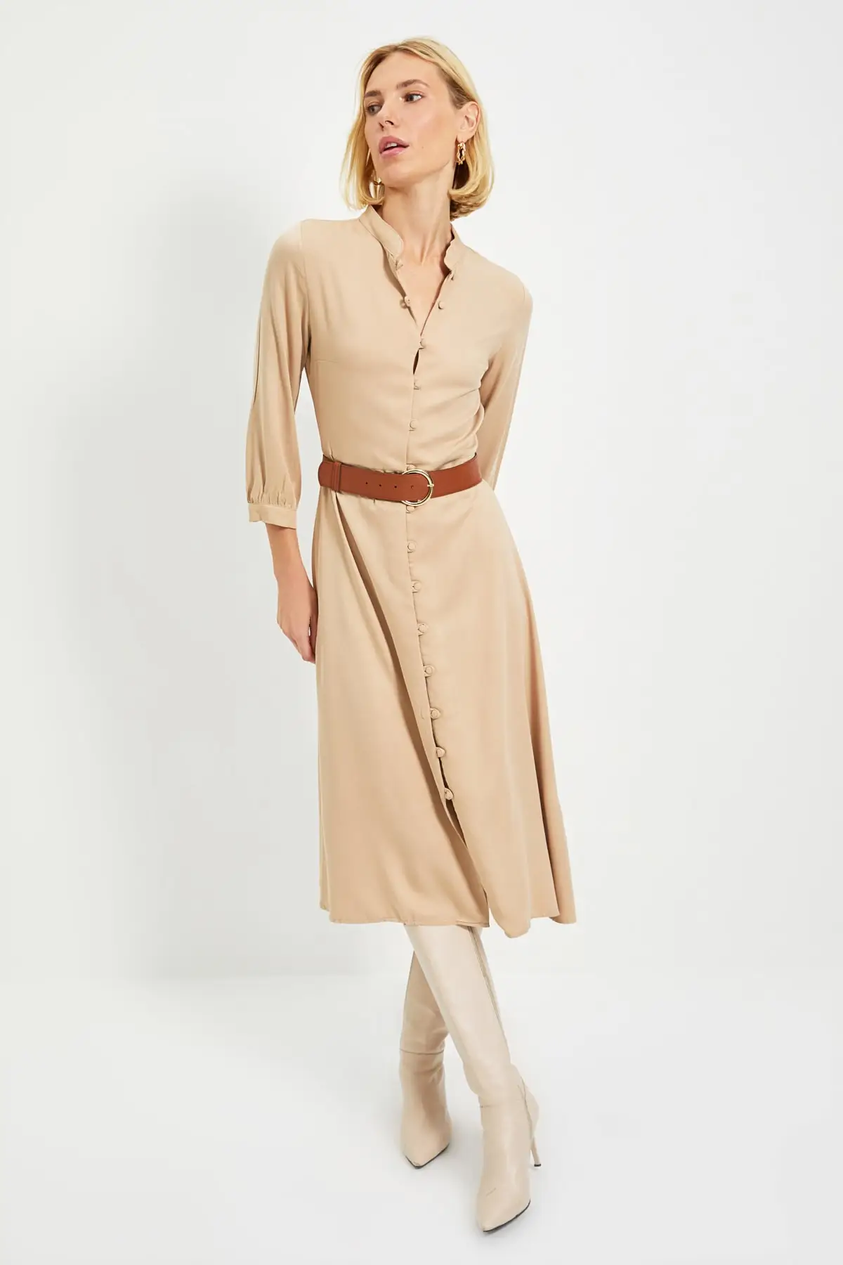 

Trendyol Arched Shirt Dress TWOAW22EL0122