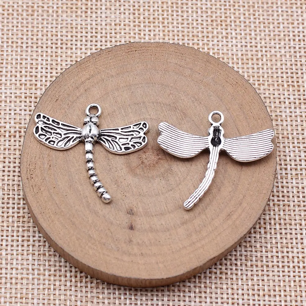 10 шт. подвески в виде стрекозы 27x30 мм