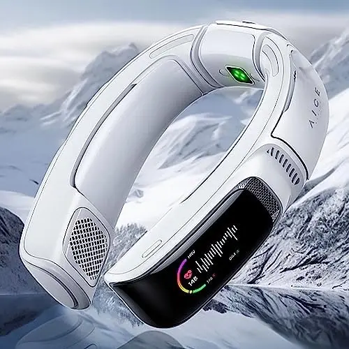 

[No.1 Cooling A/C On-the-Go AICE 3 AI Neck Air Conditioner [Full-body Cooling] [Health Monitor] 24H Using 7000mAh Personal Neck