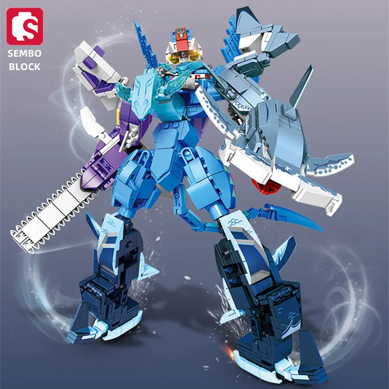 Робот-трансформер SEMBO пластиковый конструктор игрушка сделай сам украшение для