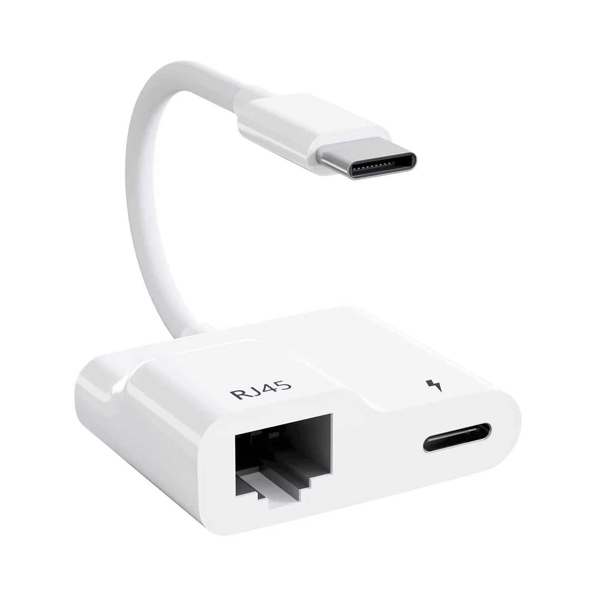 

Адаптер с USB C на Ethernet, адаптер USB Type C на RJ45 Gigabit Ethernet LAN с зарядным устройством PD 60 Вт, для MacBook Air/Pro