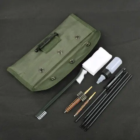 Набор для чистки винтовки Airsoft M4 M16, 10 шт., 22 дюйма, 22 ЛР, 223 дюйма, 556 дюйма, стержень для чистки, нейлоновая щетка для чистки, аксессуары для пистолета, инструменты для чистки