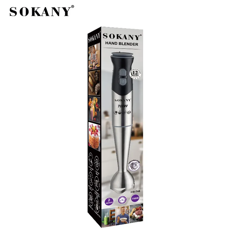 Powerful Immersion Blender, Electric Hand Blender 700 Watt T