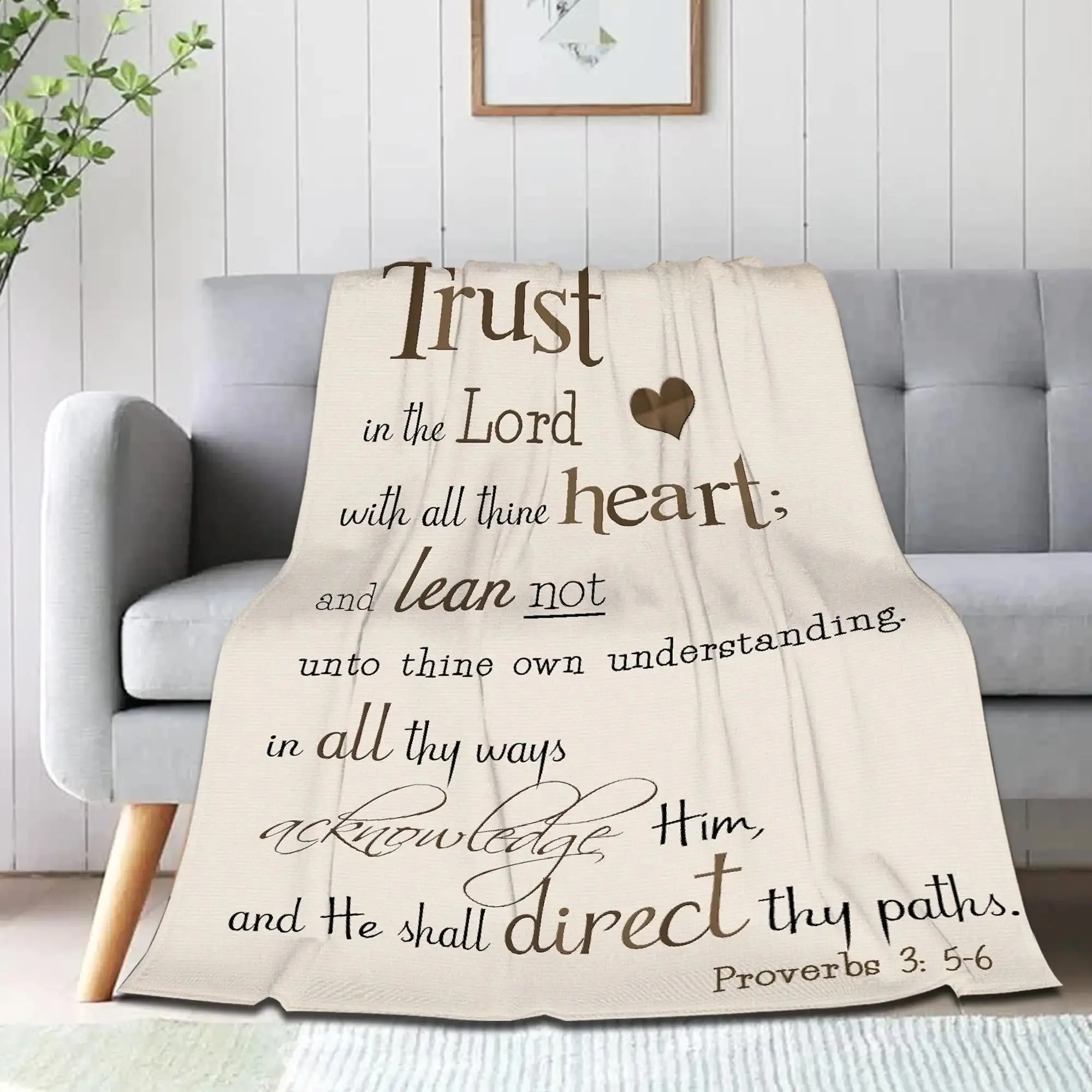 

Bible Verse Blanket,Inspirational Prayer Religious Soft Flannel Throw Blanket Christian Gifts for Women Men for Sofa Couch Bed
