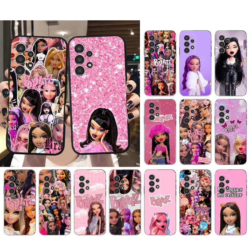 

Cute Bratz Doll Phone Case for Samsung Galaxy A73 A53 A13 A22 A12 A32 A71 A21S A33 A52 A72 A02 A03 A51 A31 M31