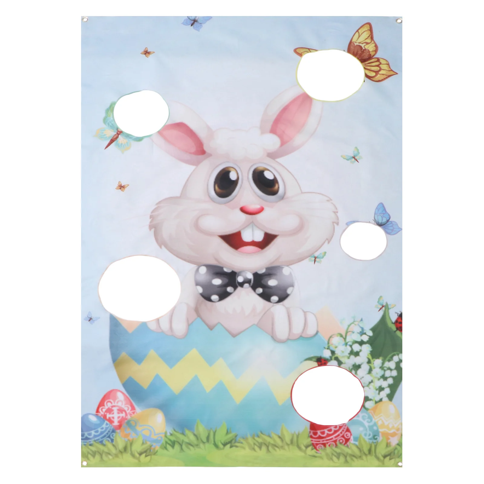 

Kidcraft Playset Easter Beanbag Flag Kid Toy Eggs 140X80X0.05cm Yard Game Supplies Rabbit Toss Cloth Bunny Themed Banner