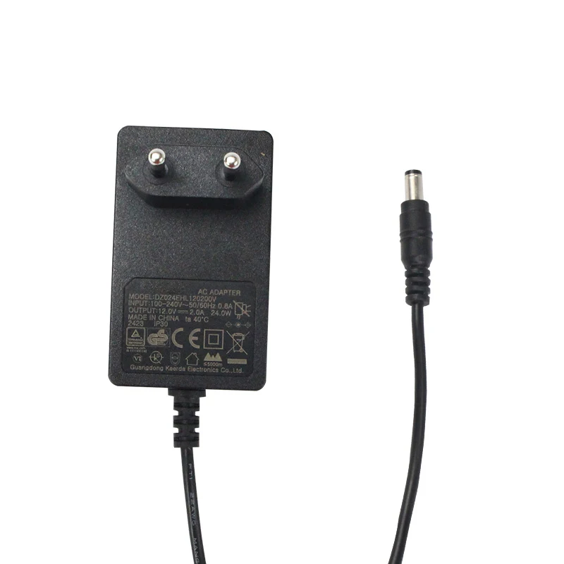 

Адаптер питания ЕС 12 В, 2 А, универсальный адаптер питания переменного тока в постоянный ток 110-240 В для светодиодной лампы, адаптер зарядного устройства для световых полосок