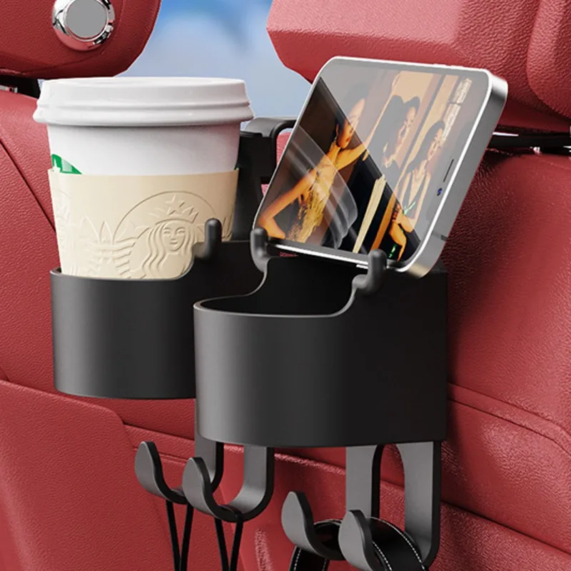 

Car Multifunctional Seat Water Cup Holder Storage Box Mobile Phone Holder Universal Rear Seat Drink Holder Car Interior Supplies