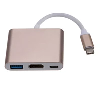 1080p usb c to hdmi compatible 3 in 1 cable converter for huawei usb 3 1 thunderbolt 3 type c switch to hdmi compatible