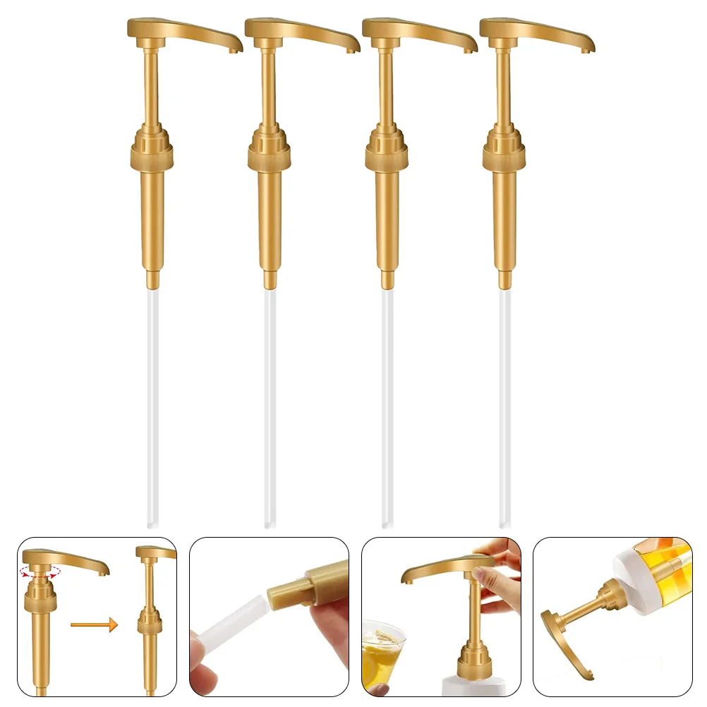 

4Pcs Coffee Syrup Pumps Syrup Pump Dispenser Coffee Syrup Pump Dispenser Replacement