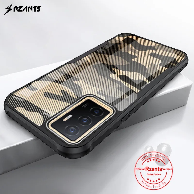 

Rzants Shockproof Case for VIVO V23E 4G 5G Translucent Cover Camouflage [Beetle Upgrade] Slim Light Back Casing