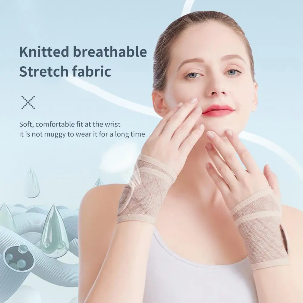 

1Pc Adjustable Wrist Band for Gym Tightly Wrap Elastic Sweat Absorbing Wrist Band Wrist Support Weight Lifting Gym Training