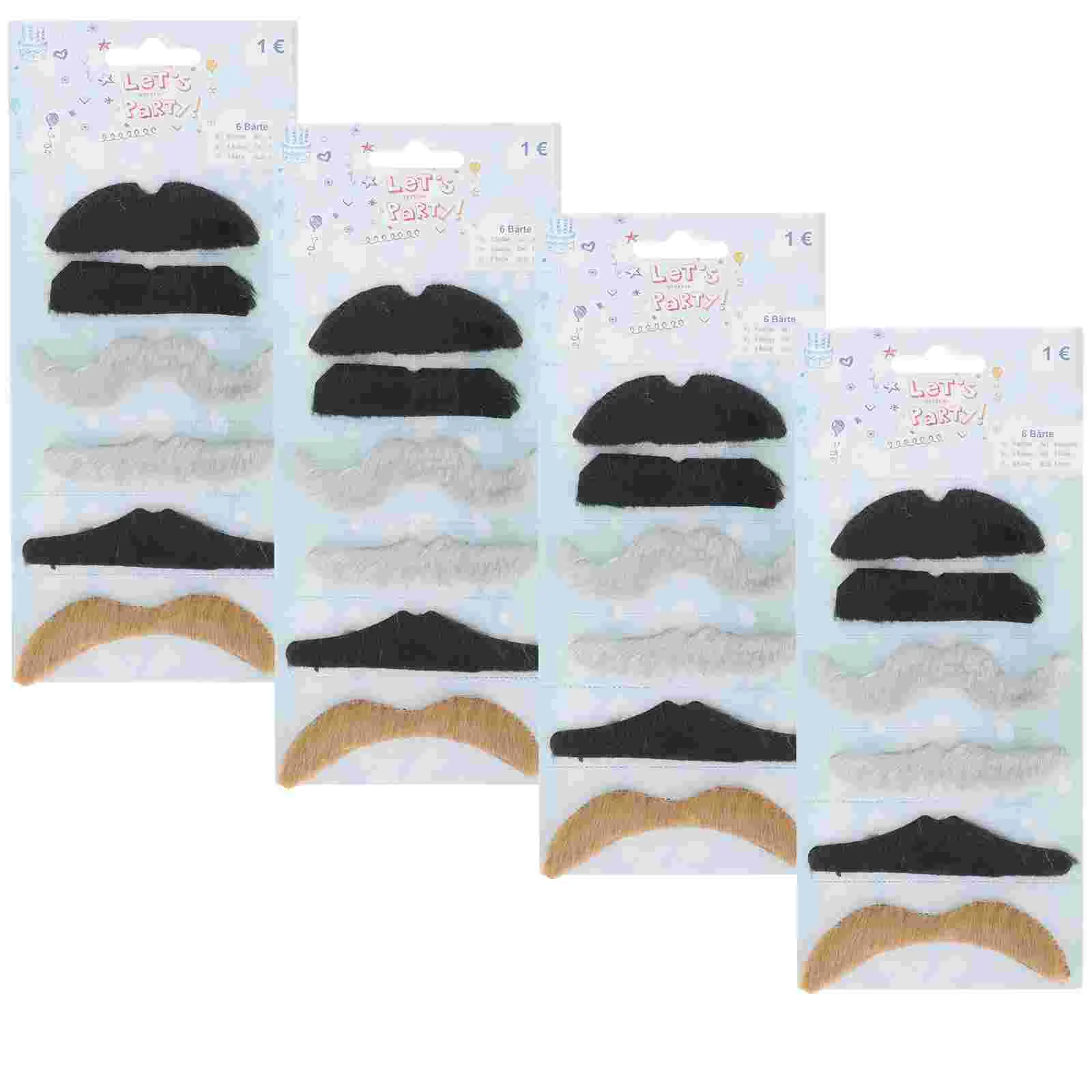 30 шт. комплект для лица мужчин Хэллоуин борода карнавальный реквизит наклейки