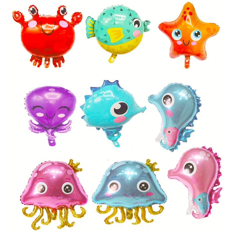 Воздушный шар с морскими животными Детская мультяшная игрушка воздушный краб