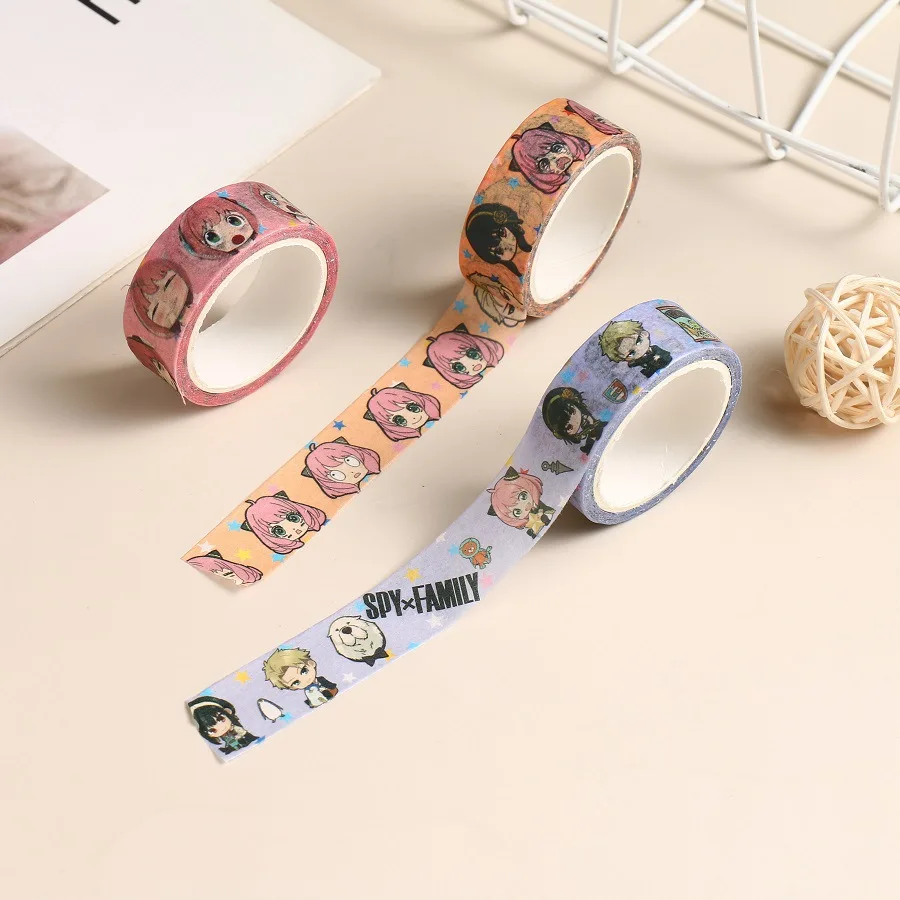 

Cartoon SPY x FAMILY Kawaii Anime Figure Anya Forger Paper Tape Collection Home Decoration Supplies Fans Christmas Gift