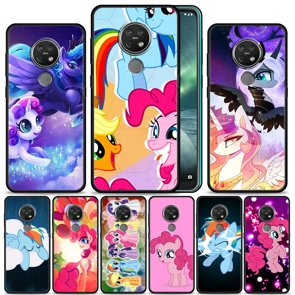 

Case Cover for Nokia G10 G20 G11 G21 G50 5.4 7.2 C20 C21 C30 X20 XR20 X10 3.4 Capinha Cell My Little Pony Horse Color Rainbow