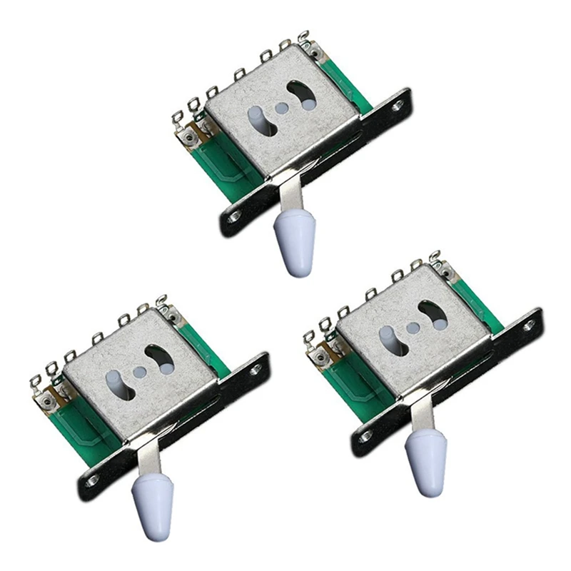 

3 Pcs 5 Way Pickup Selector Switch For Fender Tele Strat Replacement