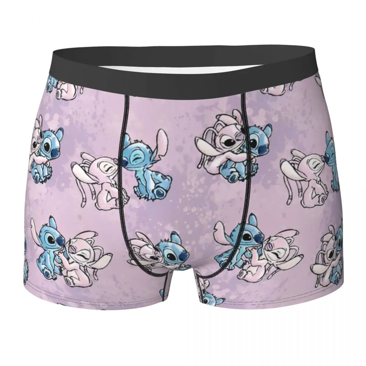 Шорты со стежком нижнее белье модные мужские трусы большого размера с узором на