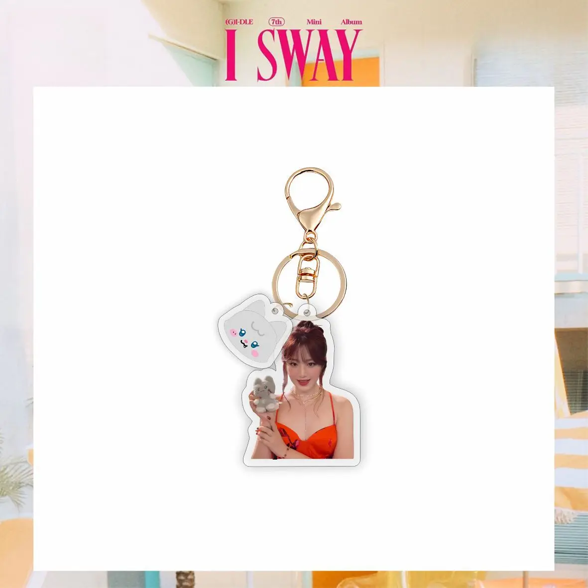 Kpop (G)I-DLE 7-й мини-альбом I SWAY Keychain ShuHua Soyeon акриловая подвеска рюкзак аксессуары
