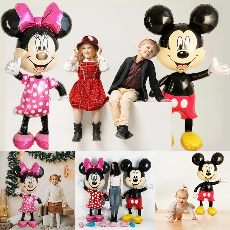 

Giant Disney Mickey Minnie Mouse Assemble Foil Balloon Baby Shower Gift Birthday Party Decor Kids Classic Cartoon Toy Air Globos