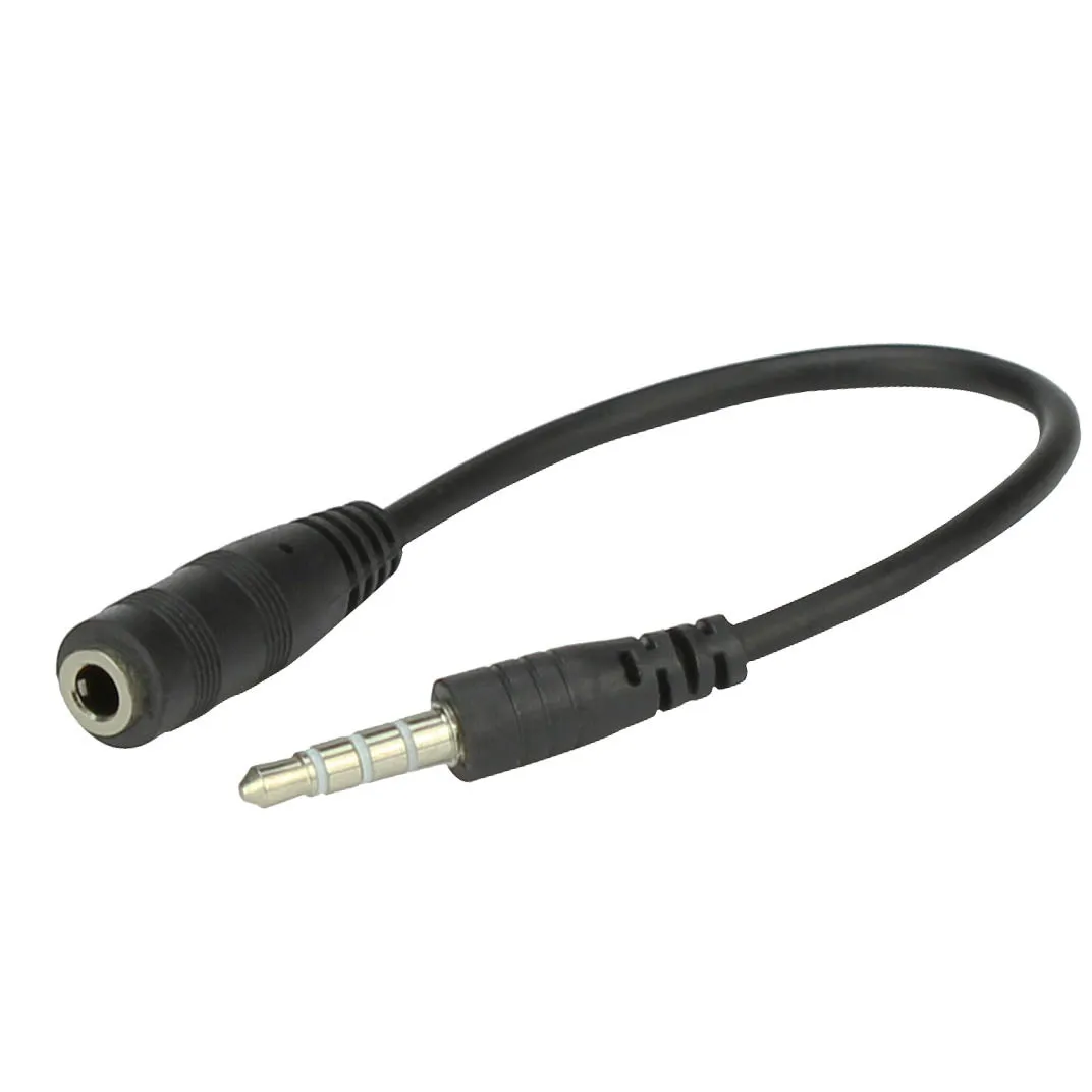 18cm Male To Female 3.5mm US Jack Audio Extension Cable Cord 3.5 NS Headphone Earphone Speaker Stereo Audio Cables Cord