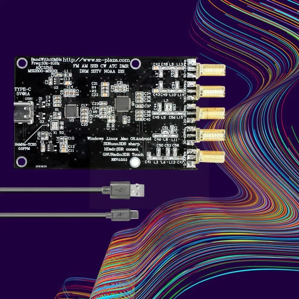 

10k To1ghz Sdr Receiver Compatible With Rsp Hf Am Fm Fm Ssb Band Receiver Atc Iss Sstv Am 0.5ppm Cw Aviation Ssb Q6x8