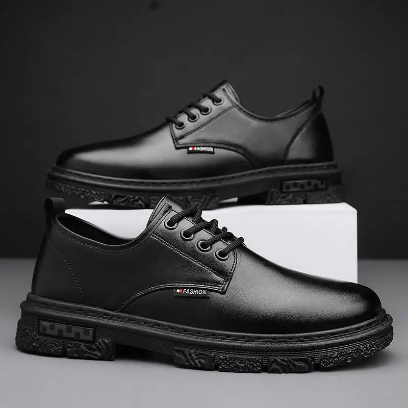 

Men's Shoes Autumn 2023 New Trend Men's Casual Leather Shoes Men's Boys Low Top Martin Board Shoes