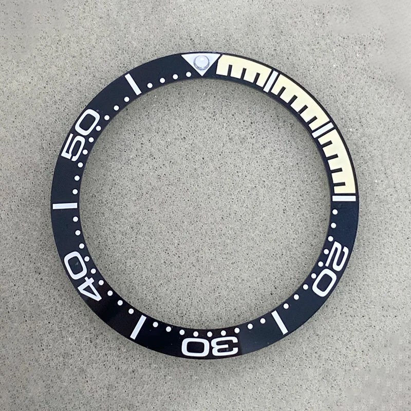 38mm Ceramic Bezel Insert Tilted GMT Insert Inside Diameter 30.5mm Fits 40mm USB Diving Watch Case Men's Watch Ring Parts