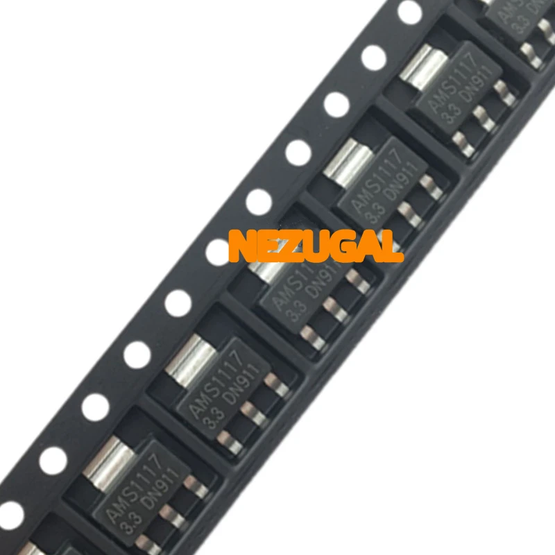 

50PCS AMS1117-3.3 SOT223 AMS1117-3.3V SOT-223 VOLTAGE REGULATOR SMD new and original IC