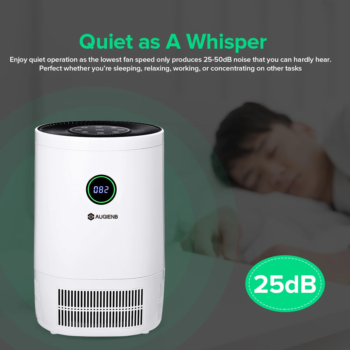 

Air Purifier For Home True HEPA Filters Desktop Purifiers Filtration Air Cleaner 200 m3/h CE for Smokers Pollen
