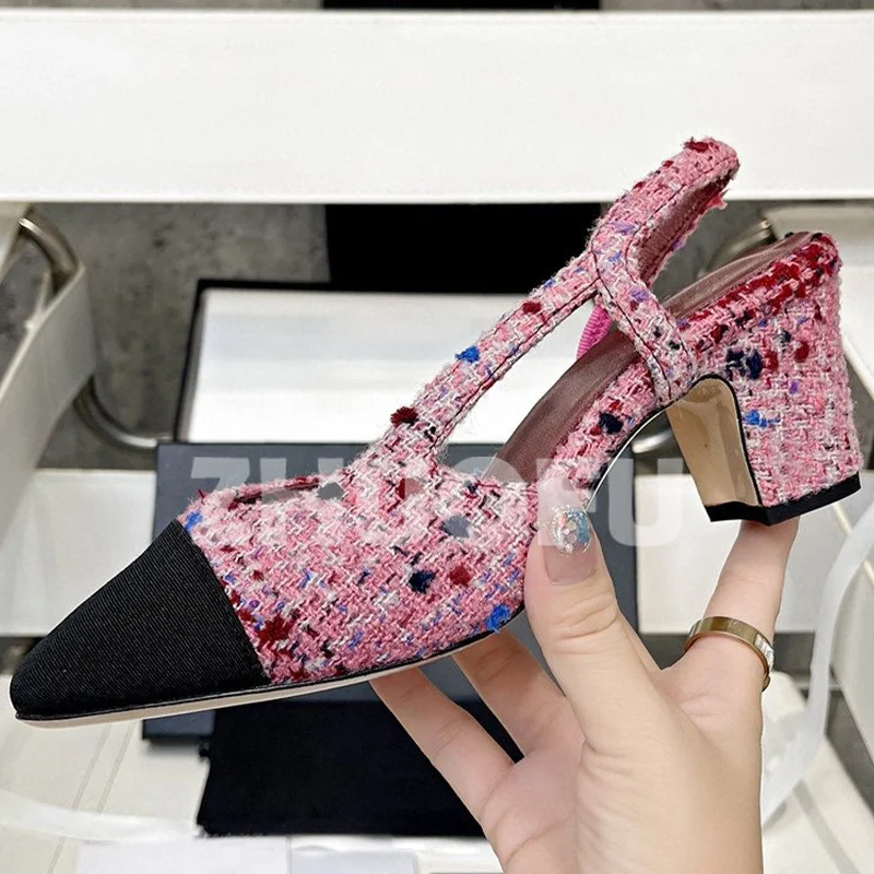 

Босоножки женские на высоком каблуке, сандалии с острым носком, модная универсальная летняя обувь, разные цвета