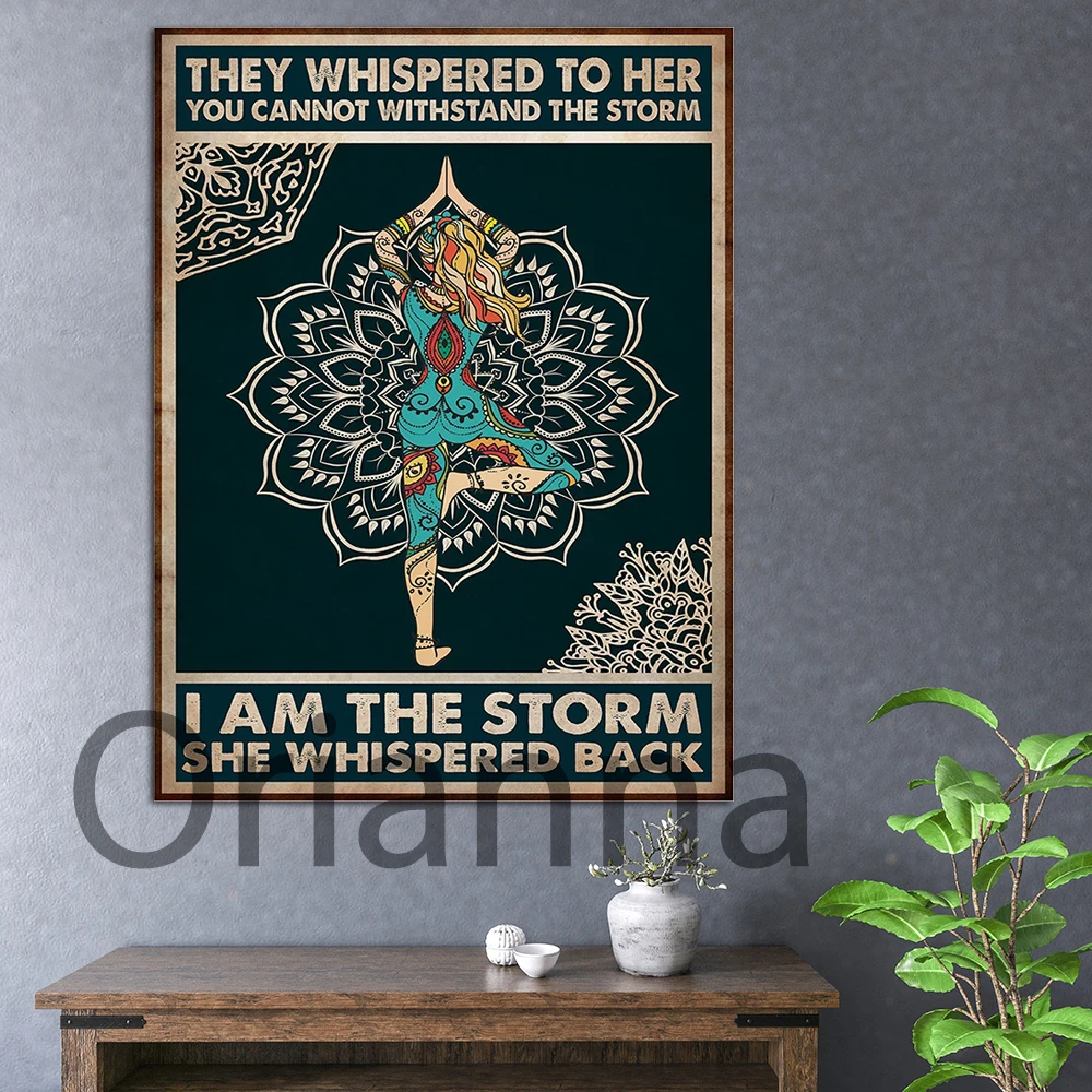 

Hd принты, картины, они шепот ей, я шторм, живопись, ретро холст, Постер, поп, домашний декор, настенное искусство, Йога, подарок для любимого че...