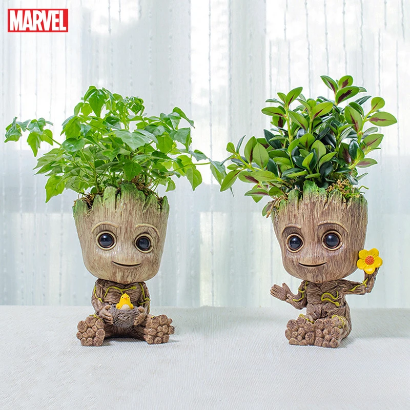 Мини фигурки героев Диснея Marvel Мстители Грут держатель для ручек цветочный