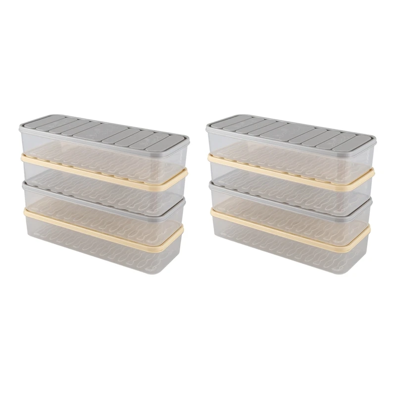 

16 Pcs Set Refrigerator Food Preservation Storage Box Plastic Freezer Space Saver Food Container Boxes Random Color S