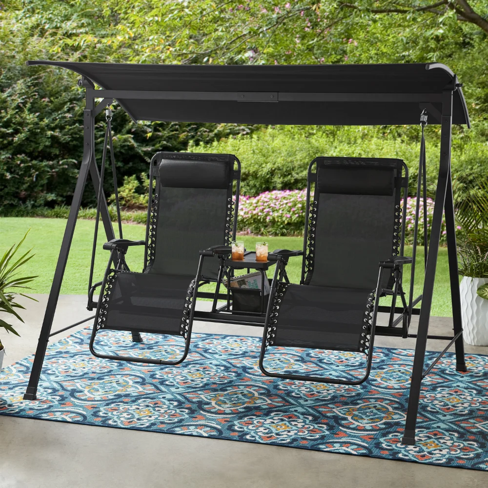 

Mainstays Zero-Gravity Steel Porch Swing, Multiple Colors