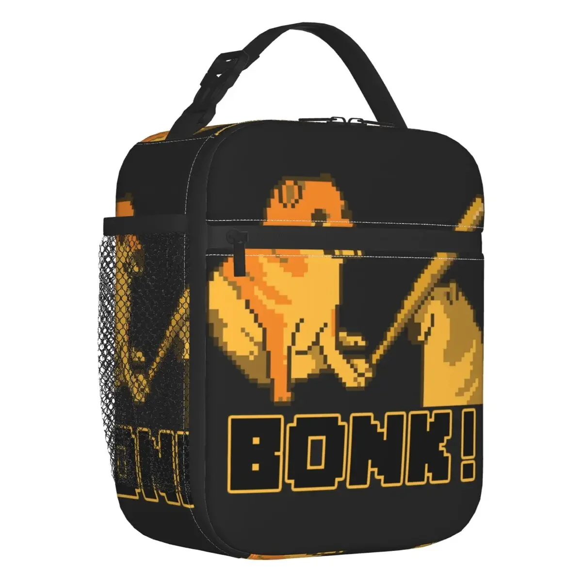 Сумка для обеда на заказ Cheems Bonk Meme Pixel Art мужчин и женщин охладитель
