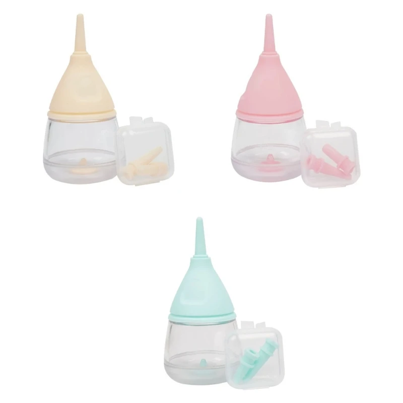 

Cat Dogs Nursing Bottle with Silicone Nipple and Anti-Choking Valves for Newborn Small Animals Reusable and Washable