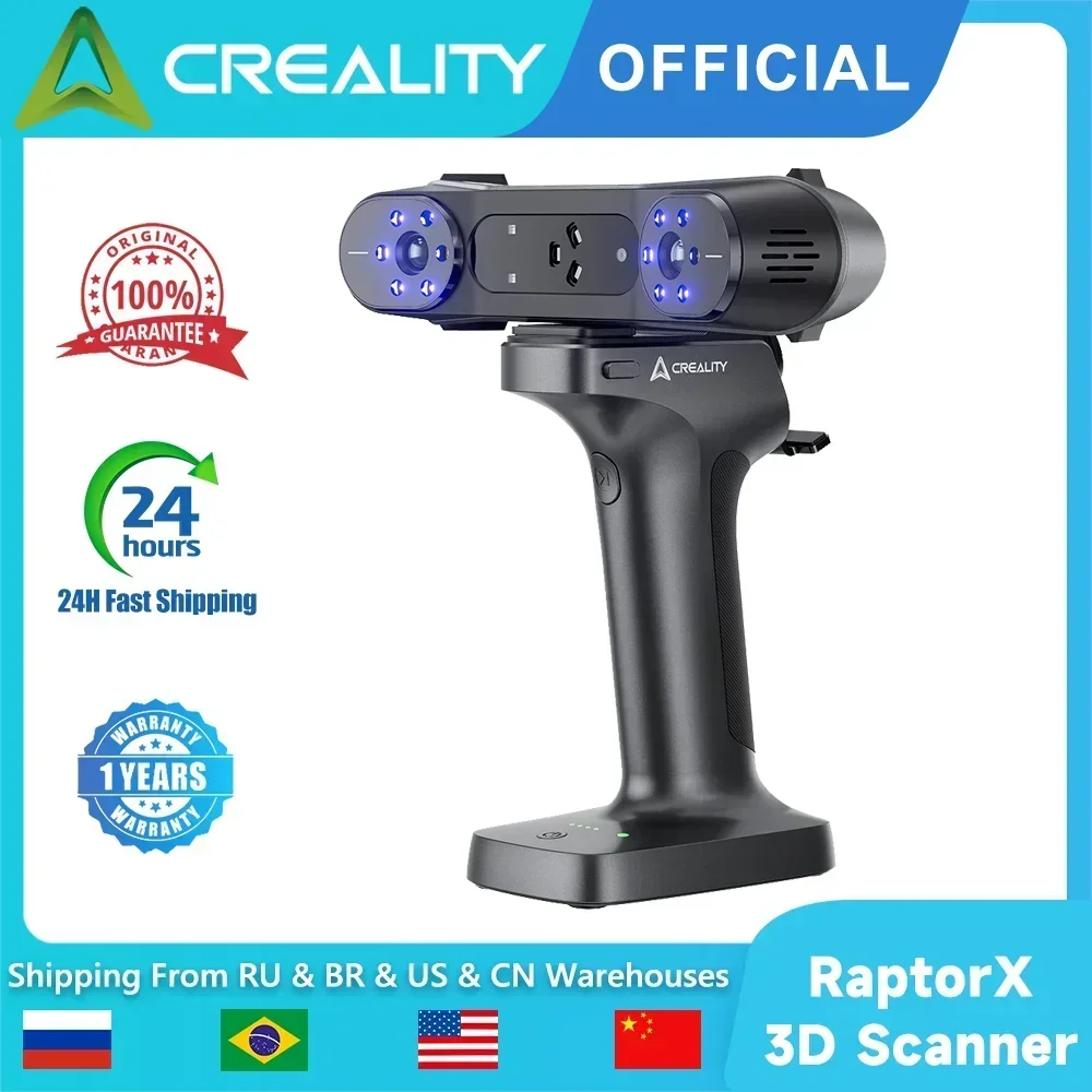 3D-сканер Creality RaptorX Wi-Fi 6 беспроводное сканирование точность 0 02 мм 60 кадров в
