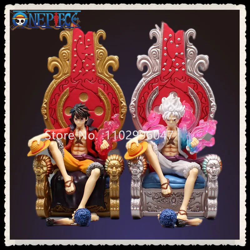 

32cm One Picec GK Warhead wh The Five Emperors Sitting Luffy Nautical King Model Handicraft Accessories Collectible ornaments